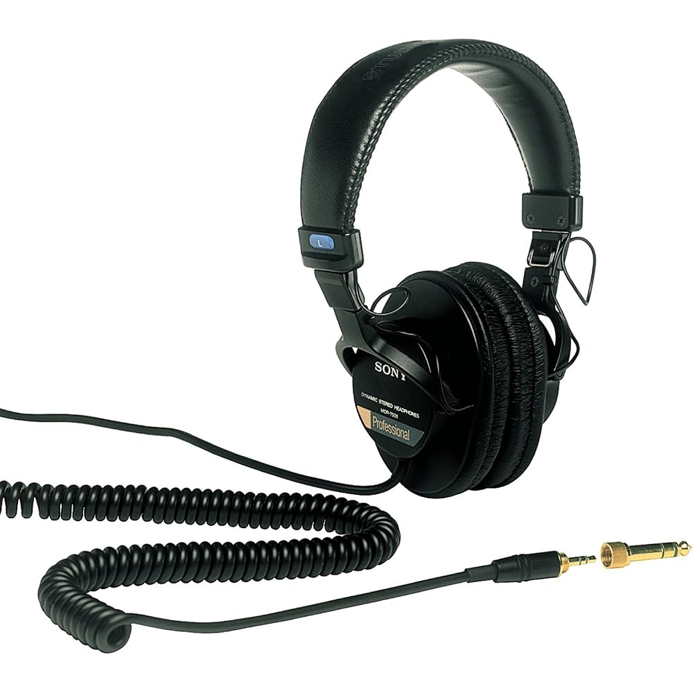 Sony MDR-7506 Stereo Headphones Over-Ear Design Professional Audio Quality