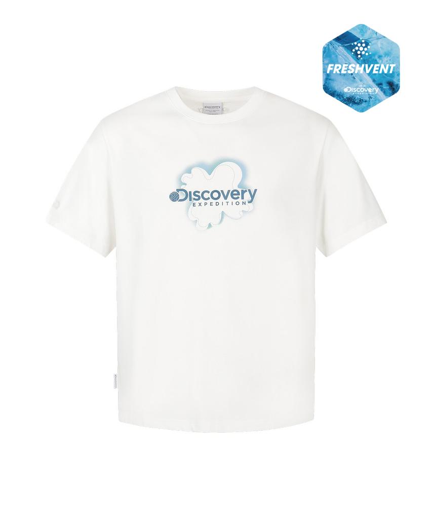 DISCOVERY EXPEDITION Uni Freshvent Футболка с коротким рукавом с надписью-картой (белый)