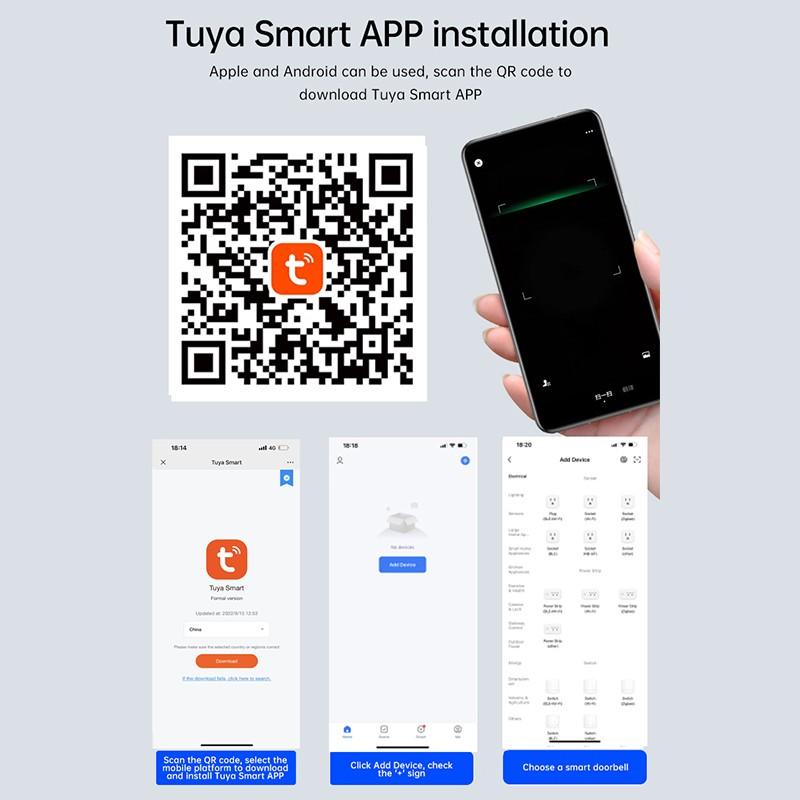 Музыкальная шкатулка M8 Tuya Ding Dong, Wi-Fi, удаленная домашняя камера наблюдения, домофон, визуальный дверной звонок, изменение голоса, ИК-ночное видение, обмен приложениями, батарея типа C