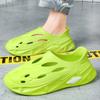 Solid Color Couple Slippers Summer Casual Breathable Sandals Fashionable Beach Shoes