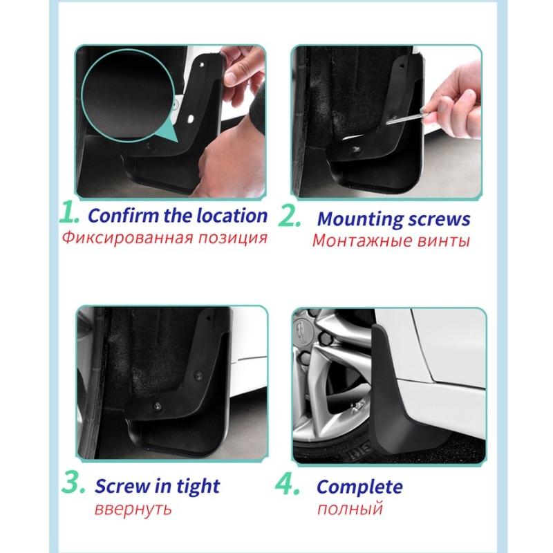 Для Hyundai Elantra 2007 2008 2009 2010 HD Брызговики Брызговики Fender заднее колесо стайлинга автомобилей 4 шт.