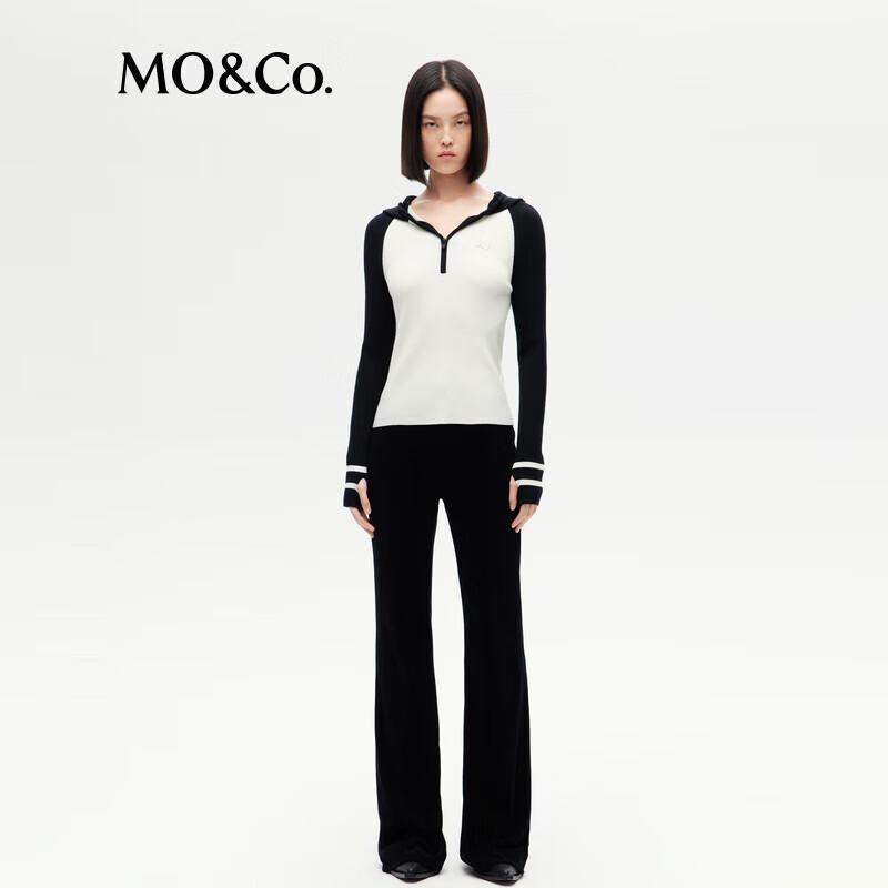 MO&Co. Women's High-Waist Flared Casual Pants