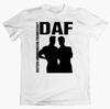 Футболка Daf 80-х Промышленный EBM Пост-панк Группа Унисекс Футболка Nitzer Ebb Фронт 242