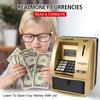 Electronic Piggy Bank Cash Coins Saving Box Christmas Gift ATM Automatic Deposit Banknote Password Money Box ATM Bank Safe Box
