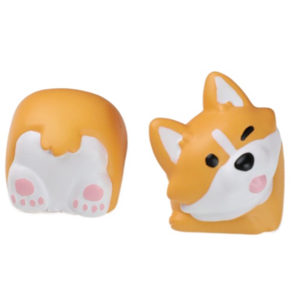 Universal Cartoon Corgi Keycaps Animal Little Key Crogi Butt Keyboard Cap Cute 3D Mechanical Keyboard Keycap Cherry MX