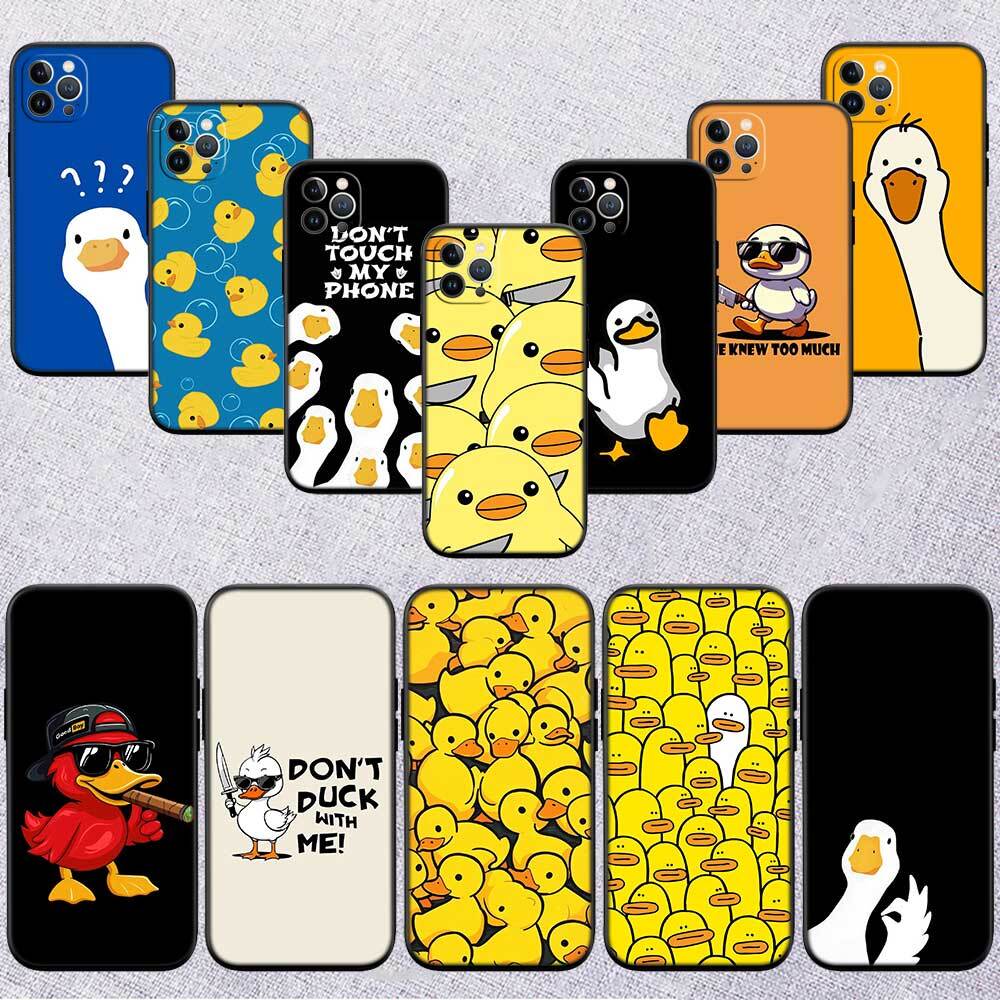 DUCK Cartoon Case for Samsung M55 M35 M15 A02 A05S A05 A06 A15 A12 A13 A10 A16 A20 A22 A24 A25 A30 A31 A32 A33 A35 A42 A50