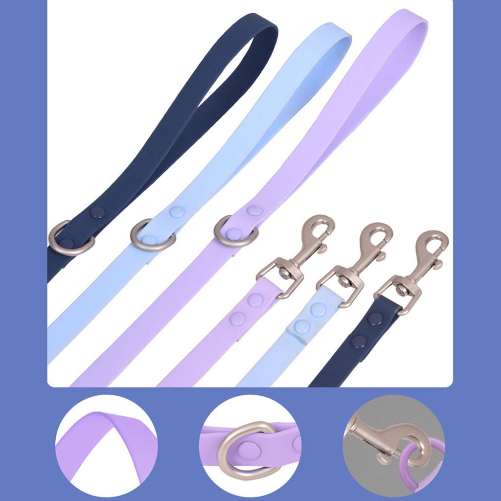 Уличный водонепроницаемый ошейник для собак цвета макарон, регулируемые ошейники для средних и крупных собак для прогулок, тренировок, аксессуары для питомцев