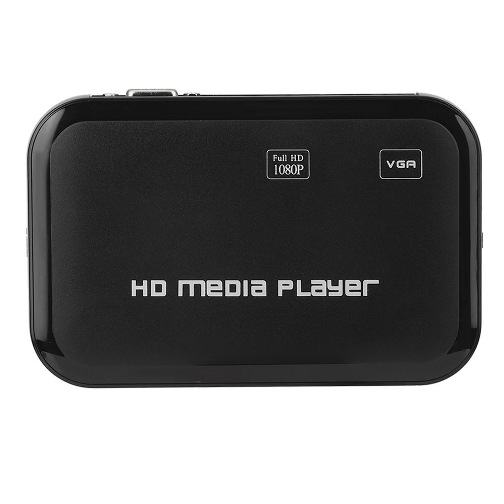 Мини HD-видеоплеер 1080P HDMI, VGA, AV, медиаплеер, ТВ-приставка, 100–240 В