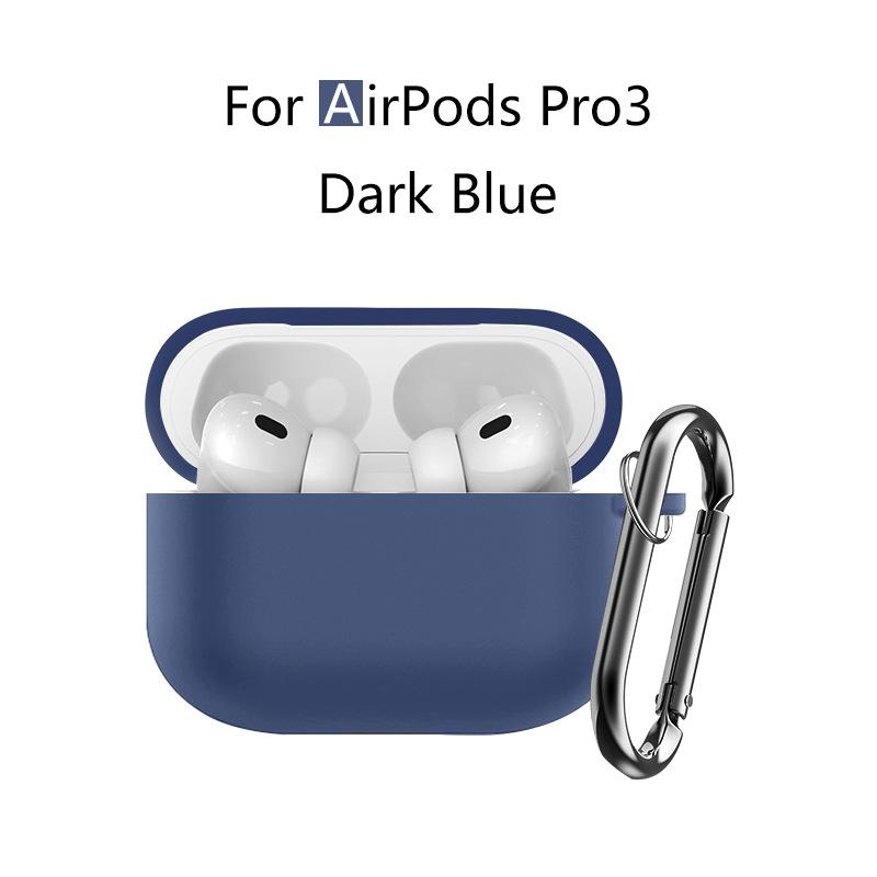 Силиконовый чехол для AirPods Pro 3 Прозрачный Мягкий ТПУ Чехол для наушников Противоударный Защитный чехол-накладка для AirPods Pro 3 Чехол для наушников