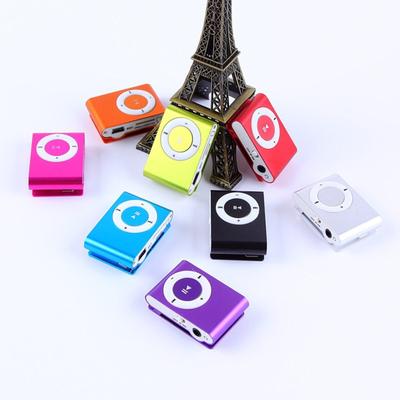 Мини Портативный USB MP3-плеер Мини Клип MP3 Водонепроницаемый Спортивный Компактный Металлический MP3 Музыкальный Плеер со Слотом для TF-карты