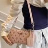 New Original Cartoon Bear Leather Zipper Convenient Shoulder Bag Travel Three-dimensional Handbag