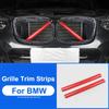 dsgur6 Front Grille Trim Strips Fit For BMW F31 G30 G38 G32 G12 G02 F26 G20 G28 F10 F15 F48 F39 G05 Car Exterior Decoration Accessories