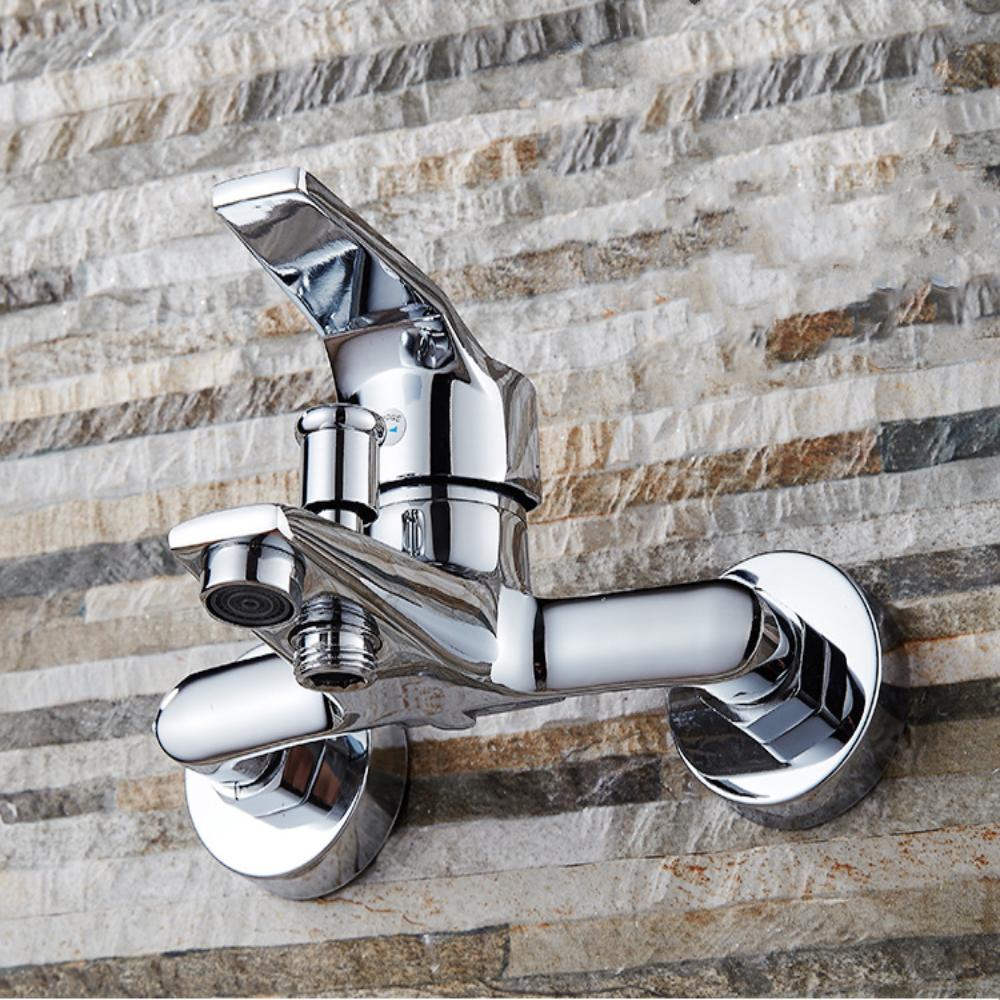 Медь Цинк Цинковый сплав Тройной смеситель для ванны Переключатель Тройной смеситель горячей и холодной воды Кран для ванной комнаты Душ