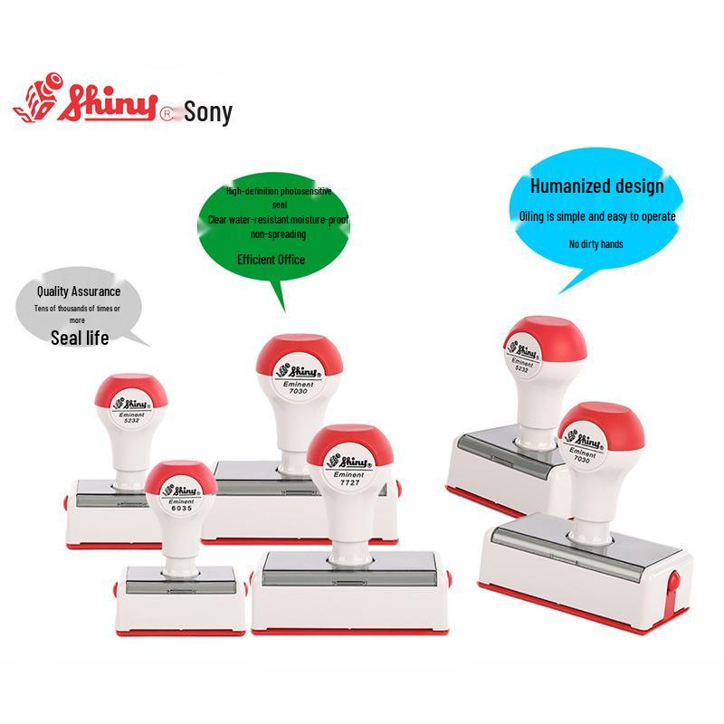 Taiwan Li Brand Custom Engraved Press-Type High-End Photosensitive Seal with Automatic Ink Output