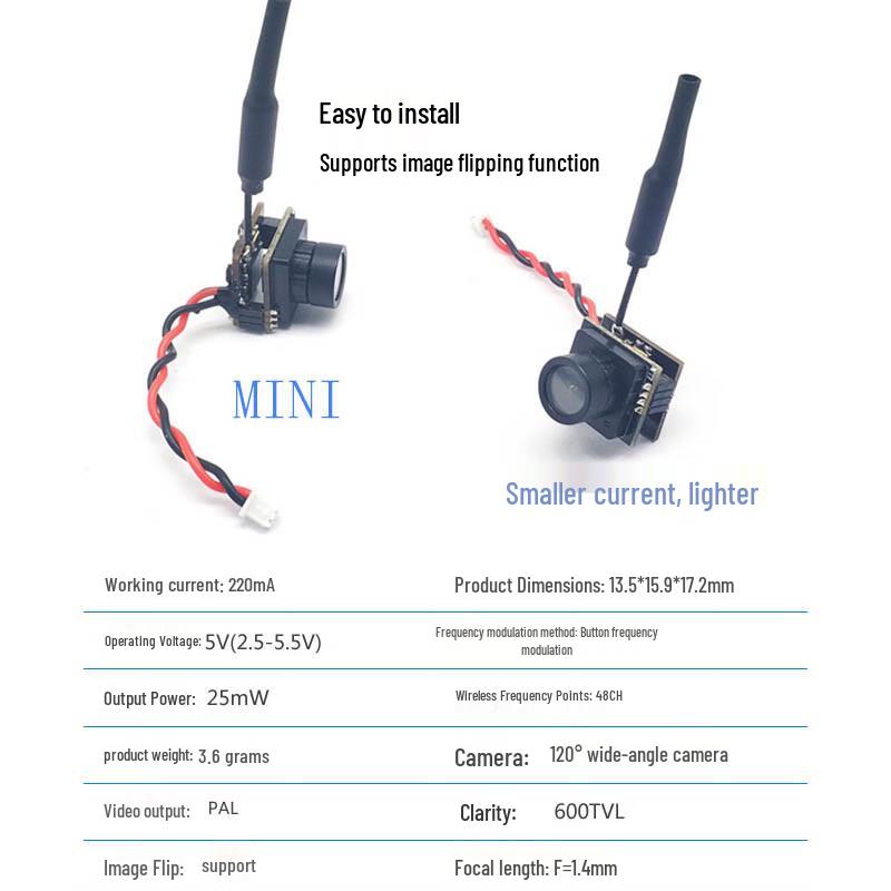 Xingongpai FPV Micro Camera with 25mW VTX
