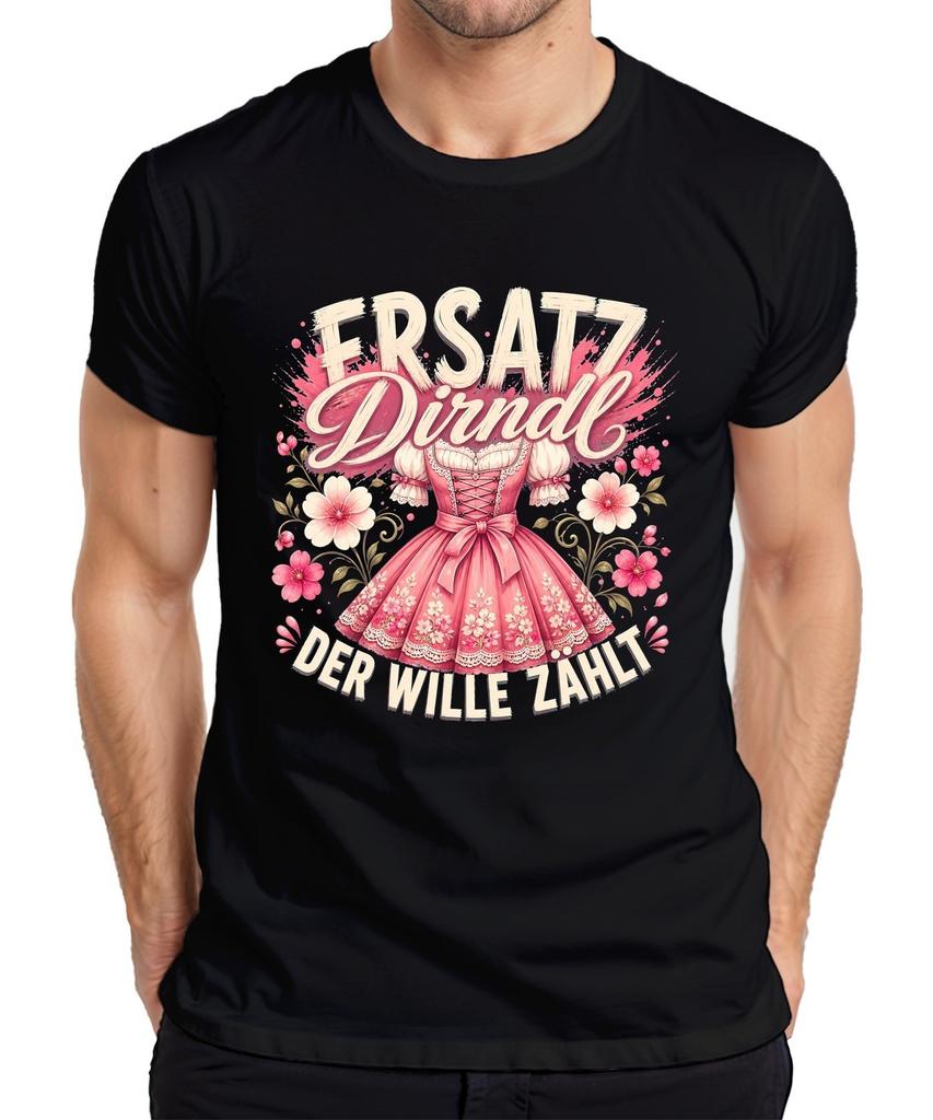 Replacement Dirndl The Will Counts Oktoberfest Oktoberfest Lederhosen Wasen Men's T-Shirt