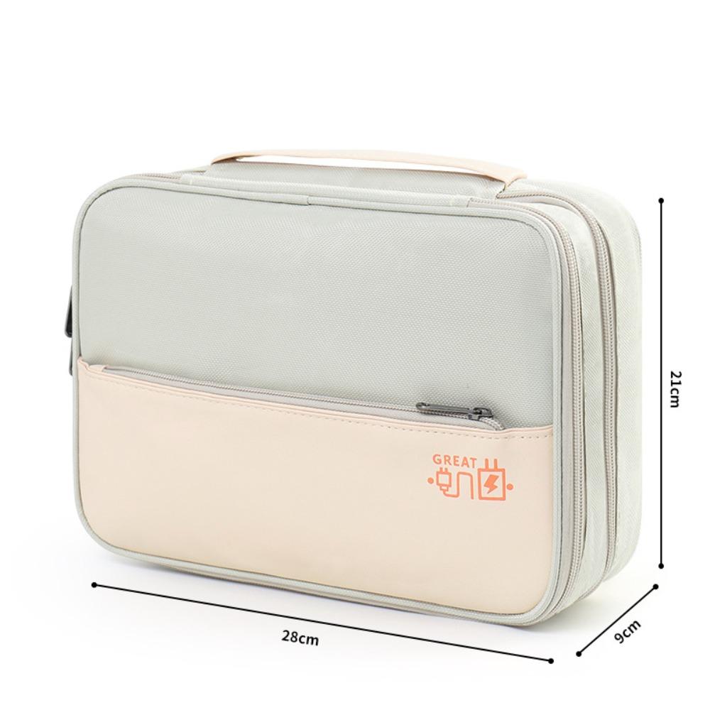 Portable Data Cable Storage Bag Waterproof Electronic Organizer Box Digital Storage Pouch