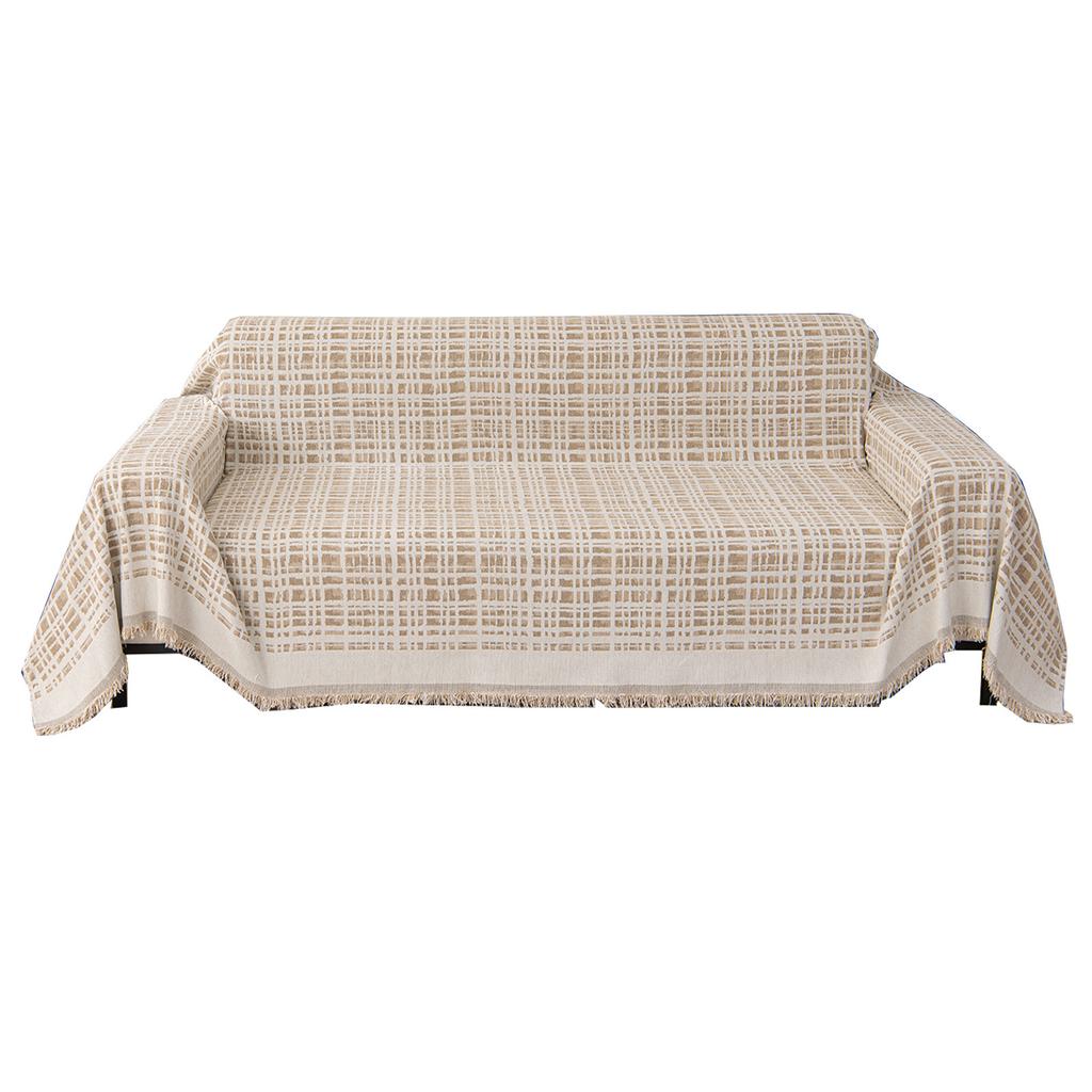 Новый чехол для дивана с геометрическим узором в клетку, чехол для полотенца в стиле Ins, универсальное полное покрытие для дивана Four Seasons