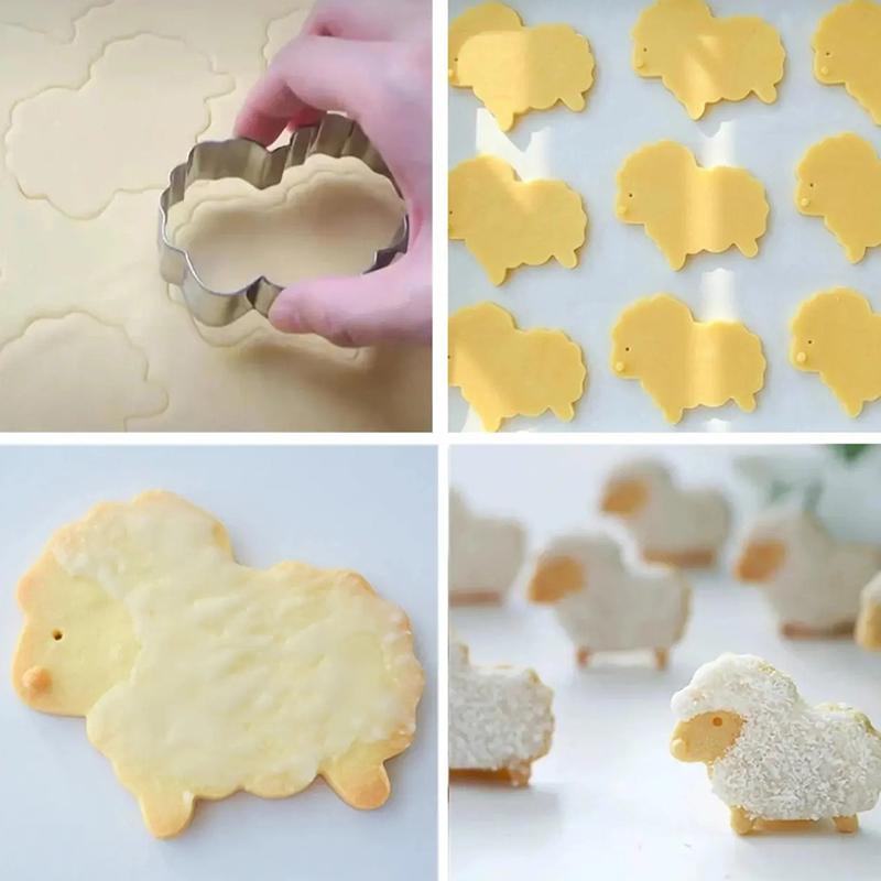 1 шт. Форма для печенья для выпечки DIY Форма для печенья повторное использование Неправильная форма торт Маленькая овечка Форма для печенья выпечка Защита окружающей среды