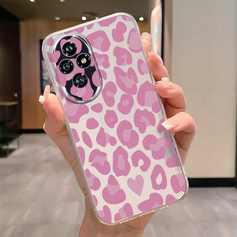 Transparent Case For Honor 200 400 Pro Lite Cover Cartoon Flowers Butterfly Soft TPU Shockproof Fundas Shockproof Bumper Bags