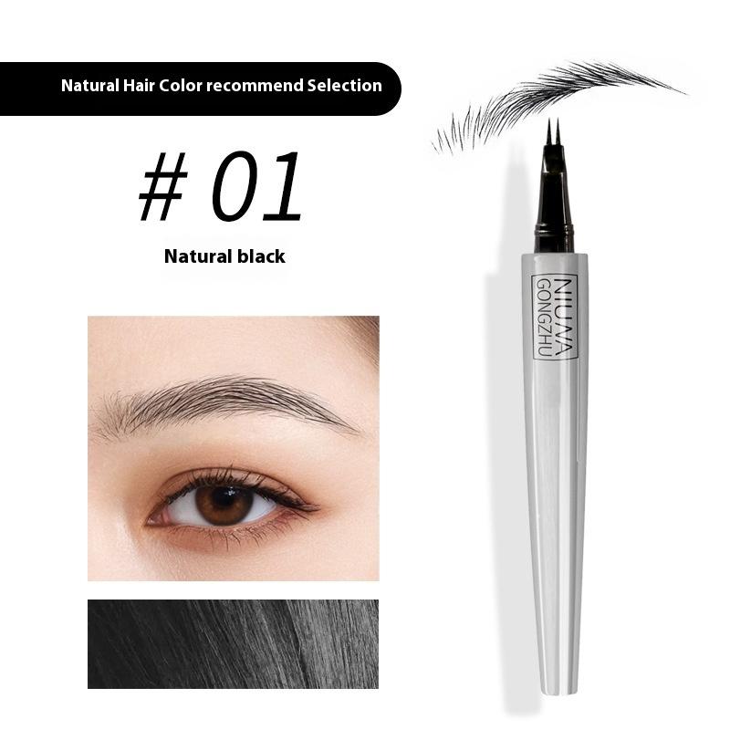 Стойкий и не обесцвечивающий карандаш для бровей Wild Eyebrows Liquid Water с четкими корнями и окрашенными бровями