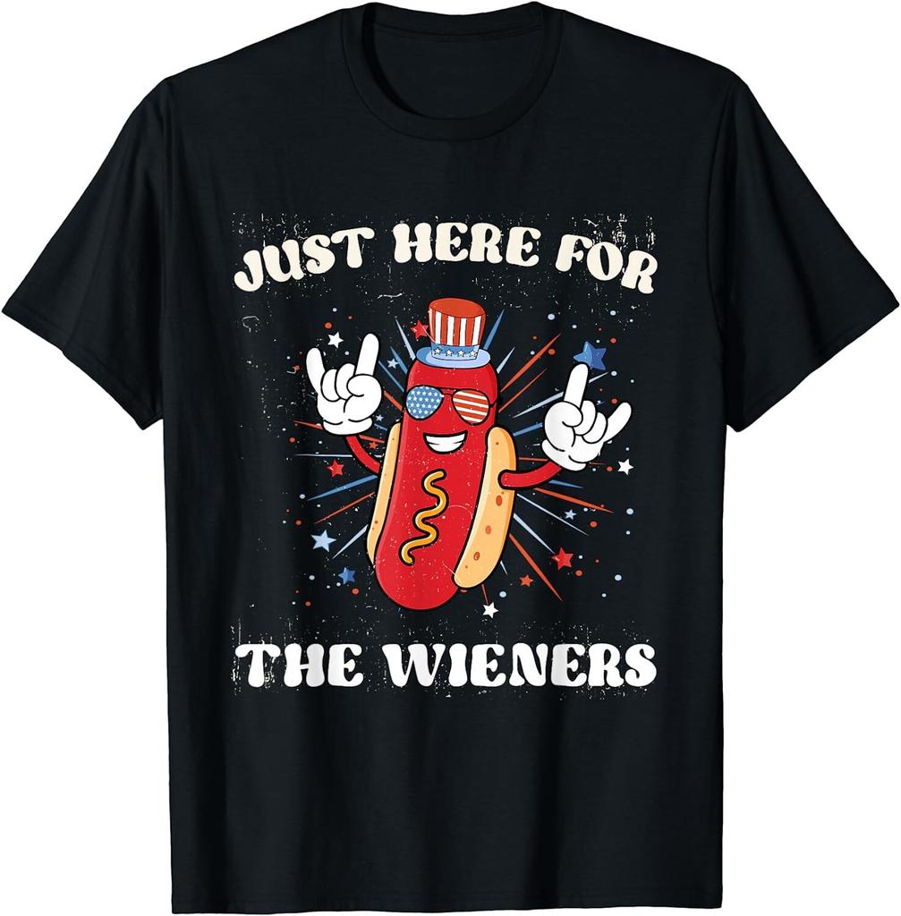 I'm Just Here For The Wieners 4th of July Food Gift Unisex T-Shirt