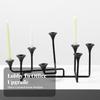 Metal Candlestick Holder Abstract Geometric Candle Elegant for Entryway