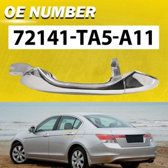 Ручка двери задней левой двери Подходит для Honda Accord 7 2008-2012 Внешняя 72141-TA5-A11 Хром