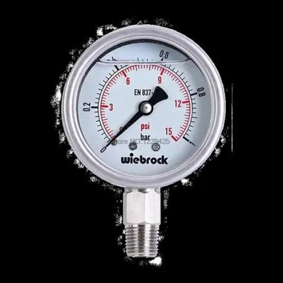 10PCS YN40Z Shock-proof Pressure Gauge 40mm M10*1 1/8 Water Oil Hydraulic Oil Pressure Negative Rressure Vacuum