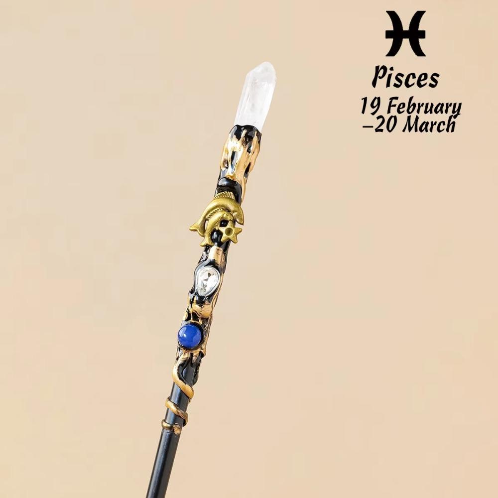 Zodiac Crystal Magic Wand Crystal Ball Magic Scepter Creative Fairy Stick Holiday Gift