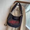 Women's Large Capacity Japanese Embroidered Canvas Shoulder Bag