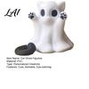 Decorative Cat Statues for Halloween Ghost Statue Cute Figurine Cartoon Themed Room Ornaments Spooky Decoration Home Office Desktop Decor Whimsical