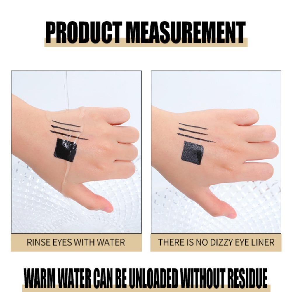 Золотая подводка для глаз YANQINA, стойкая, не размазывающаяся, жидкая подводка для глаз против пота для больших глаз, быстросохнущая и водостойкая