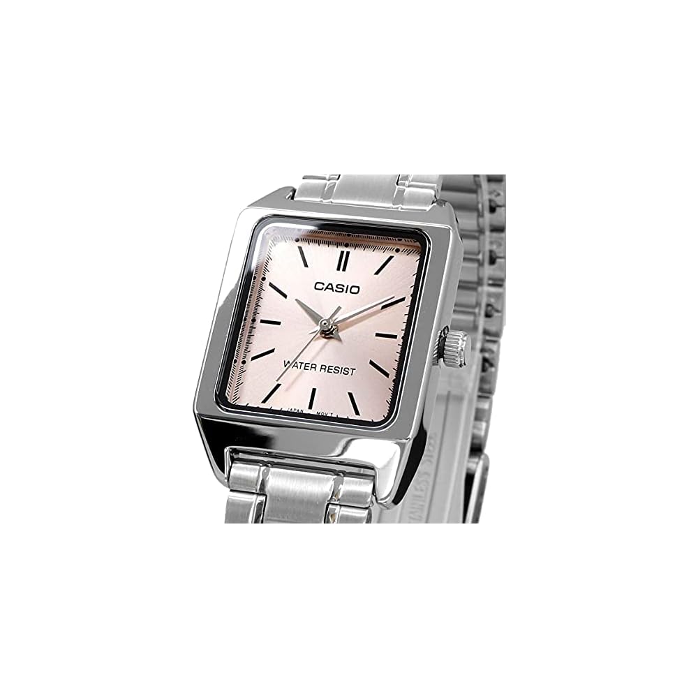 Casio Стандартные Аналоговые Женские Часы LTP-V007D-4E Серебристый Корпус из Нержавеющей Стали Водонепроницаемость 30м