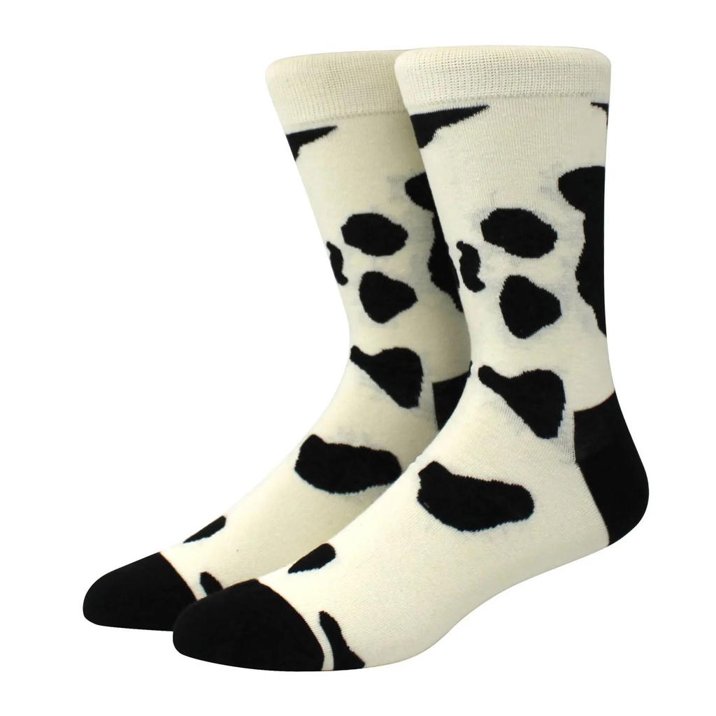 Большие размеры Новые модные носки Happy Funny Couple с забавным персонализированным мультяшным жаккардом Длинные хлопковые носки-трубы