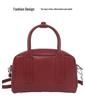Retro Vegetable-Tanned Leather Women's Large Capacity Handbag - 2025 Autumn/Winter Collection