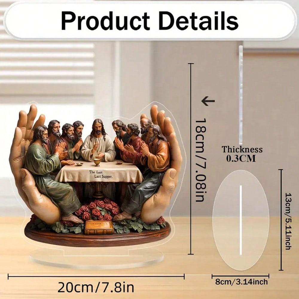 Jesus and Believers, Table Decoration, Bohemian Style, Suitable for Office, Living Room, Party, Christmas, Halloween