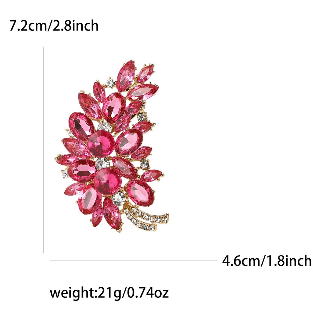 High-Grade Alloy Rhinestone Tree Brooch Exquisite Creative Women'S Cardigan Shawl Corsage Jewelry Pin