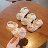 New Sandals Fashion Versatile Comfort Baby Shoe Soft Anti Slip Exquisite Girls Shoes Princess Sweet Flat Simple Baby Sandals