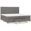 VidaXL Slat Bed Base with Mattress, Upholstered Bed, Double Bed, Adult Bedroom Interior Bed, Modern, 3137502