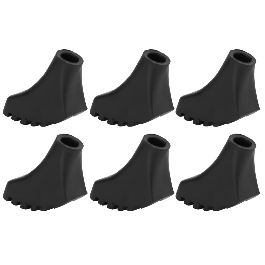 6PCS Walking Sticks Tips Protectors Antislip Trekking Pole Foot Cover for Outdoor Hiking