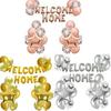 Воздушные шары с надписью «Добро пожаловать домой» Декор для вечеринки по случаю семейного воссоединения Самонадувающийся воздушный шар