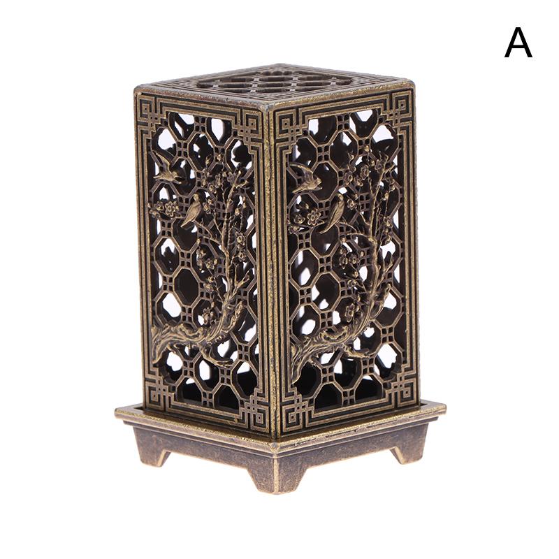 Квадратный круглый вертикальный держатель для благовоний из сплава, украшение для курильниц, ароматерапия, настольные аксессуары для дома