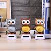 Office Solar Powered Animal Shaking Head Toy Car Ornament Decoration Owl Dancing Doll Swinging Toy