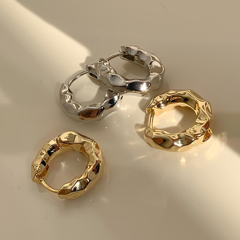 foxanry Необычные складные серьги для женщин, предотвращающие аллергию, новые модные минималистичные серьги для свадебной вечеринки, ювелирные изделия для невесты, аксессуары, подарки