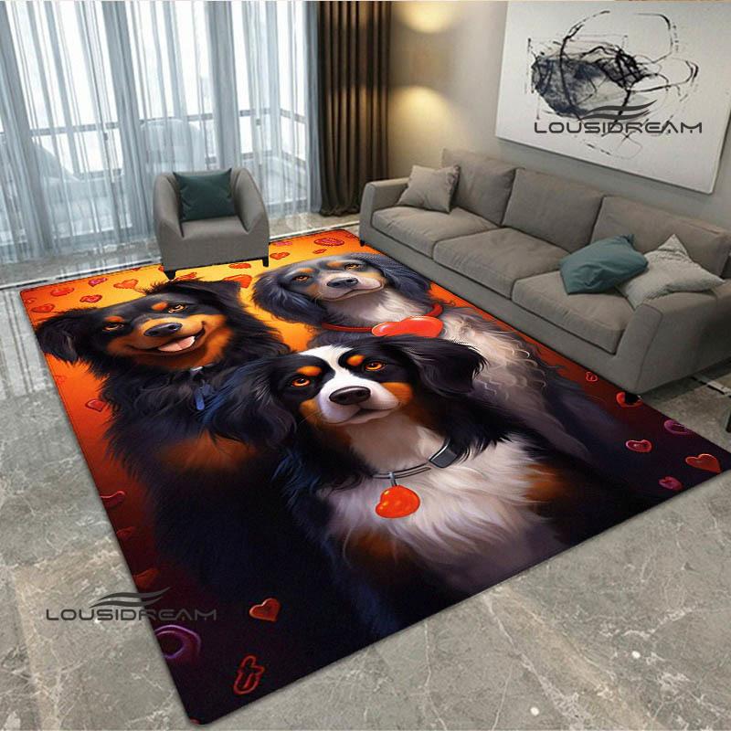 3D Cute dog printed carpet kitchen mats Non -slip carpet outdoor carpets area rug bedroom decor pink room decor birthday gift