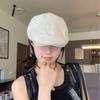100% Linen Summer Old Money Retro Casual Forward Hat Solid Color Light and Breathable Adjustable To Show a Small Face