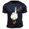 Men's Graphic T Shirt Classic Letter Printed Funny Duck Short Sleeve Tees Tops Summer Fashion Clothing Size XXS-6XL
