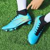 31-46 мужские высокие футбольные бутсы большого размера с длинными ногтями, противоскользящие детские футбольные бутсы из термопластичной резины с искусственным газоном