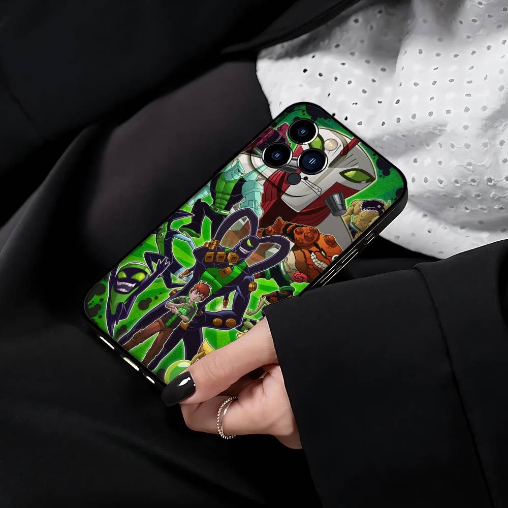 Мультяшный чехол для телефона B-Ben 10 Для iPhone 17 15 Pro Max 14 Pro 12 11 13 Mini X XR XS 16 Plus SE Задняя крышка